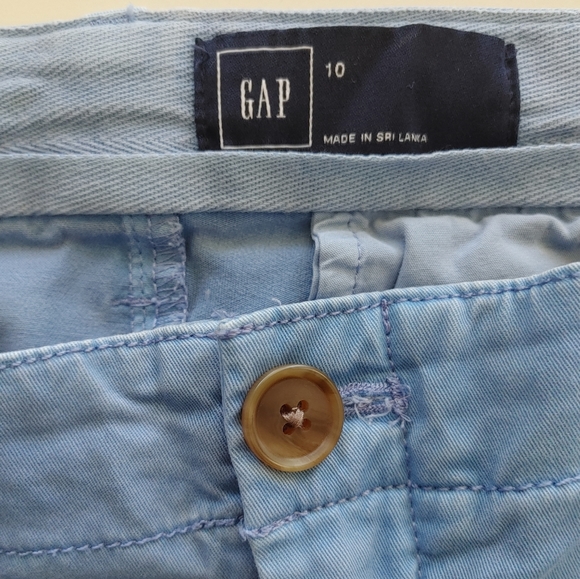 Gap Girlfriend Blue Chino's Size 10 - Picture 5 of 7